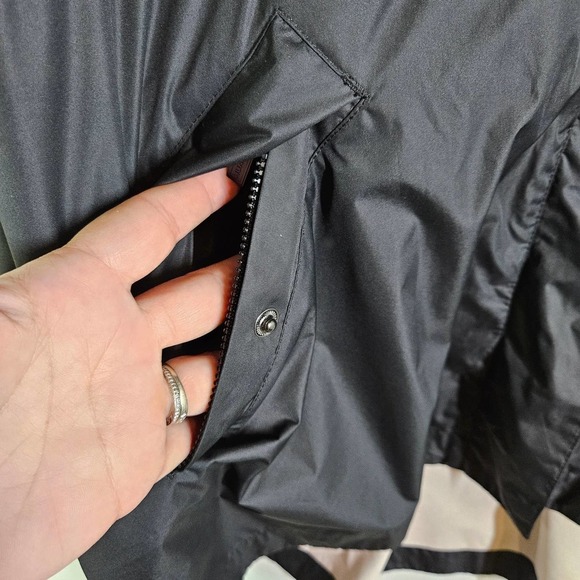 Hunter‎ Original Swing Jacket Women's L Black Hooded Cinch Waist Lightweight - Picture 6 of 14